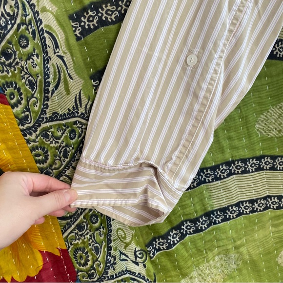 Citizens of Humanity Mesa Stripe Kayla Button Down Shirt Size Medium - Picture 9 of 15